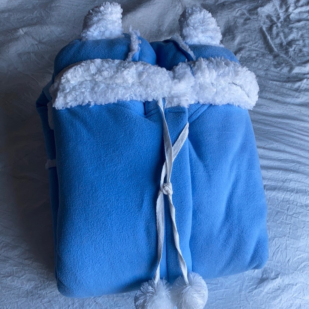Fuzzy Lined Blue Robe